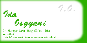 ida osgyani business card